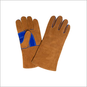 Dyed Split Leather Gloves