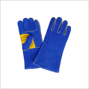 Dyed Split Leather Gloves