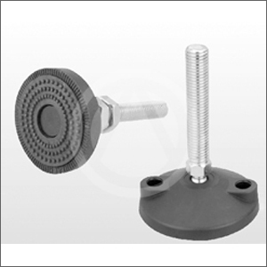 SS Levelling Feet - Stainless Steel, 4 Inch Round, Black Galvanized Finish | Industrial Stabilization, Wear-Resistant Design, Versatile Styles Available