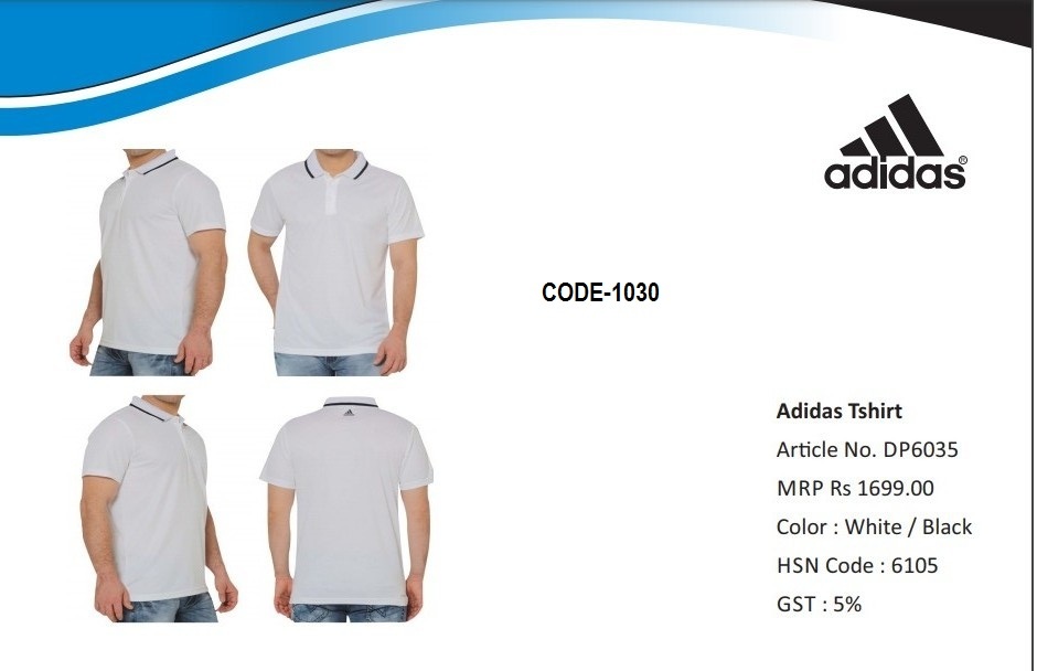 Black Adidas Dryfit With Tipping Tshirt