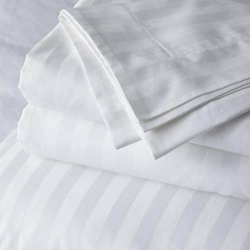 210TC STRIPE FABRIC  WHITE