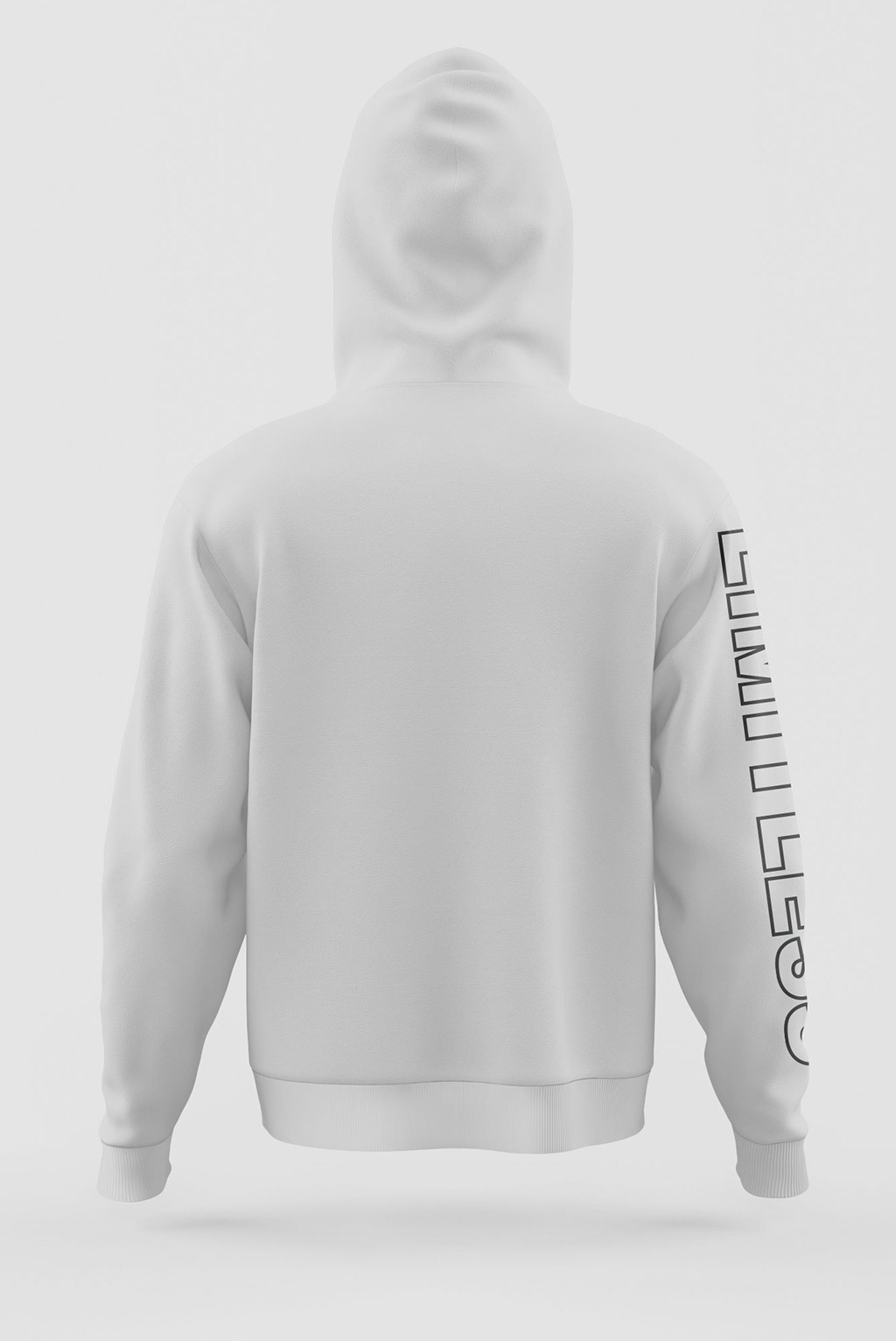 Washable Mens Raised Graphic Print Hoodie