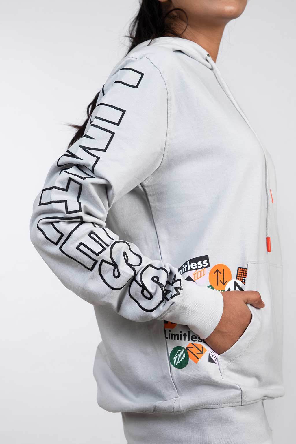 Washable Mens Raised Graphic Print Hoodie
