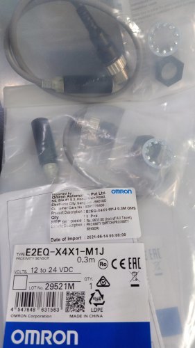 E2EQ-X4X1-M1J.3M, Spatter-Resistant Fluororesin Coated Proximity 12MM, DC-2W-NO,SD:4MMLP