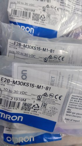 E2b-m30ks15-m1-b1, Omron Proximity Plug In Type 30mm, Pnp-no,flush,sd 15mmlp