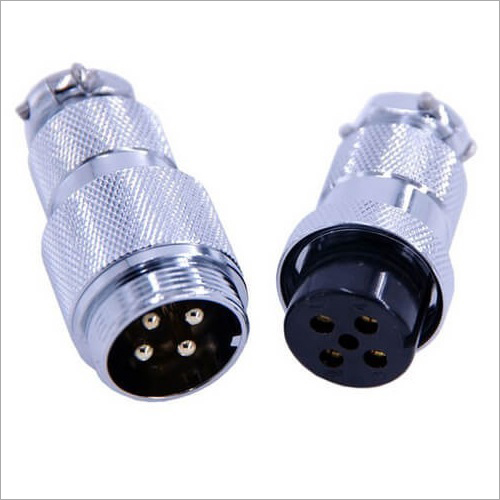 Stainless Steel 4 Pin Metal Circular Connector Male Female Set 10A Greatselec