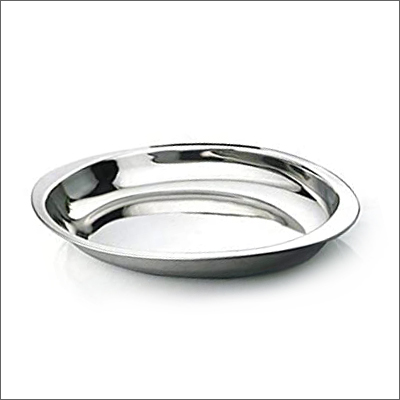 मेटल टेपर ओवल करी डिश