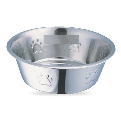 Standard Feed Bowl - Stainless Steel, Customized Size , Silver Finish for Optimal Pet Posture and Relaxed Eating Experience