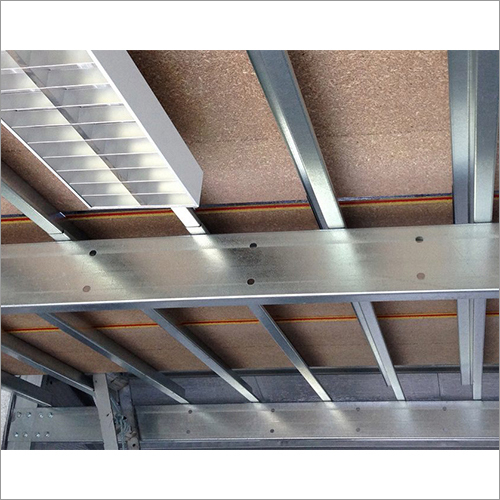 MS Mezzanine Floor Without Pillars - Stainless Steel, Water Resistant & Heat Insulated Design | Optimal Space Utilization and Durability