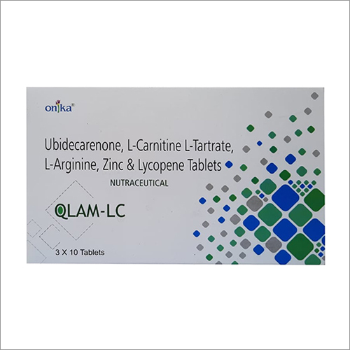 Ubidecarenone L-Carnitine L-Tartrate L-Arginine Zinc And Lycopene Tablets Recommended For: As Per Doctor Recommendation