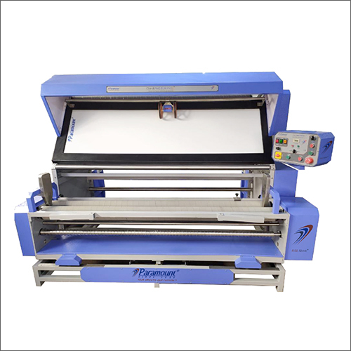 CheckMASTER i9 PERFECT ROLLING - 92x72x72 Inch, 550 kg | Advanced Fabric Inspection Machine with Auto Edge Alignment, Dual Illumination, Digital Fault & Length Counters