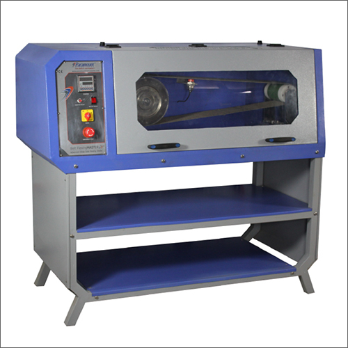 Bata Belt Flex Tester I9 - Mild Steel, 55.1x27.5x53.9 Inch, Blue & Grey Powder Coated | Accurate Sole Cracking Simulation, Safety Guard, Programmable Counter