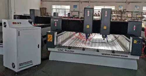 Three Phase Double Head Stone And Wood Router Machine