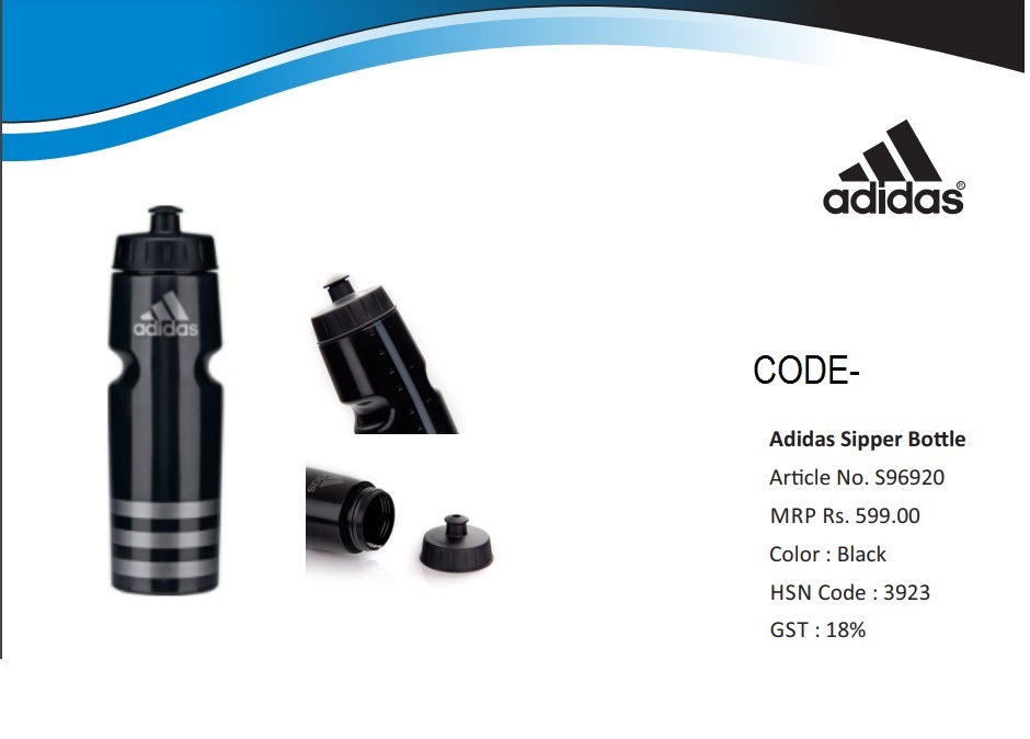 Adidas Sipper Bottle - Plastic Material, Round Shape , Vibrant Red Color