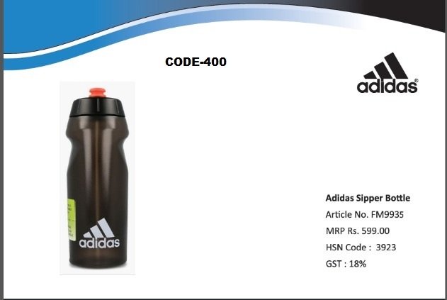Adidas Sipper Bottle - Plastic Material, Round Shape , Vibrant Red Color