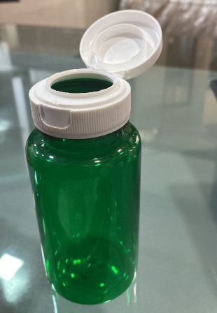 Tablet Container - Plastic, 60 Peels Capacity | Green Color, Designed For Efficient Storage
