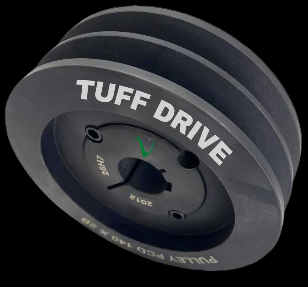 ब्लैक टर्बोफ्लेक्स ड्यूल ड्यूटी टेपर बुश पुली