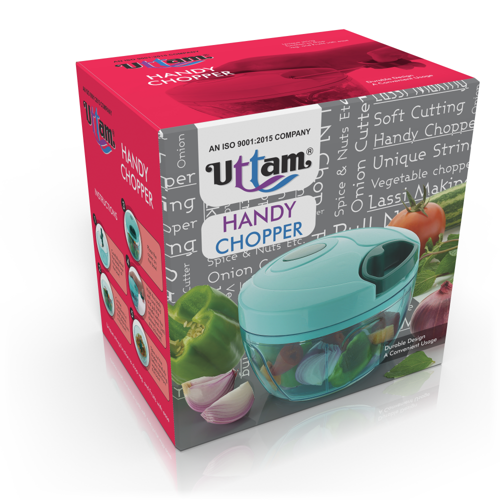 Plastic Vegetable Chopper 350ml Magenta