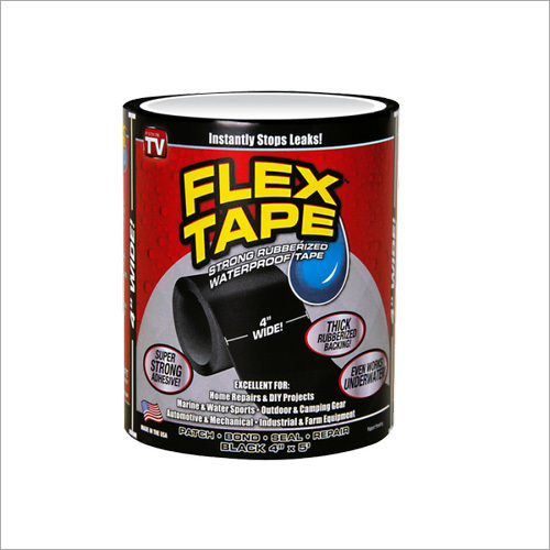 4 Inch Wide Flex Tape - Color: White