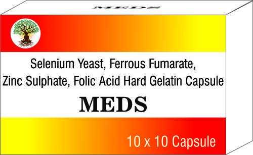 Selenium Yeast, Ferrous Fumarate, Zinc Sulphate, Folic Acid Hard Gelatin Capsule