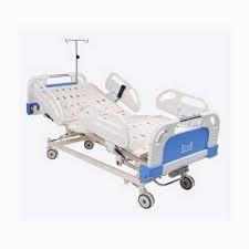 Icu Bed - Stainless Steel, 2160mm X 955mm X 460mm-860mm Adjustable Height | Detachable Panels, Ventilated Bedplate, Folding Side Rails, Castors With Brakes, Iv Rod And Urine Bag Holder
