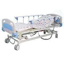 Icu Bed - Stainless Steel, 2160mm X 955mm X 460mm-860mm Adjustable Height | Detachable Panels, Ventilated Bedplate, Folding Side Rails, Castors With Brakes, Iv Rod And Urine Bag Holder