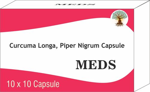 Curcuma Longa & Piper Nigrum Capsule - Adult Dietary Supplement, Two Capsules Daily with Morning and Evening Dosage