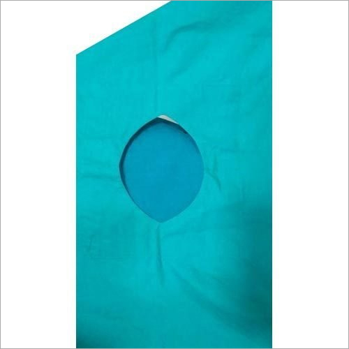 Hospital Cut Sheet - Durable Cotton, Single Size , Green Plain Design for Optimal Comfort and Protection