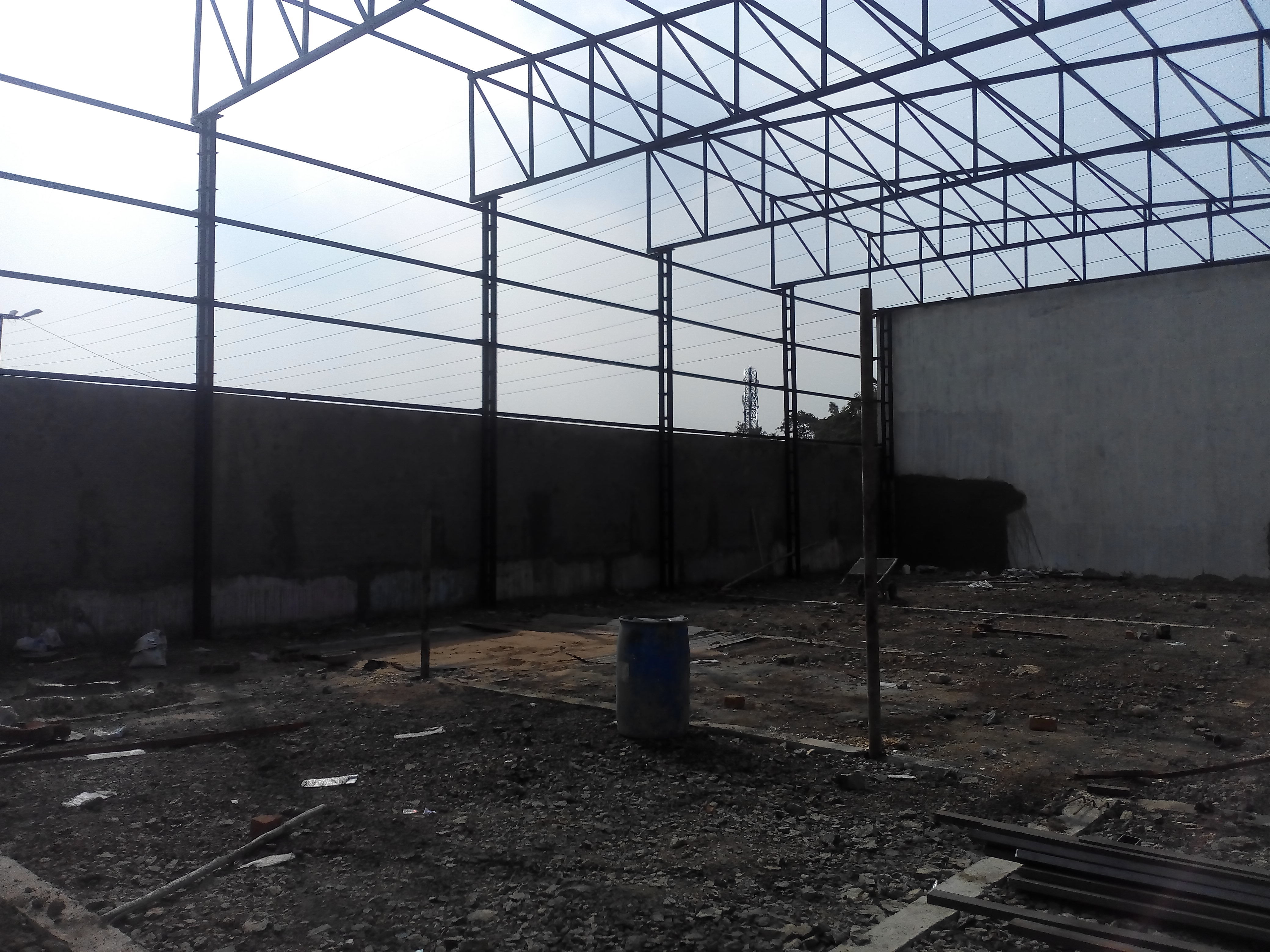 Ms Factory Shed - Steel Structure | Ms Floor Material, Ideal For Warehouse And Workshop