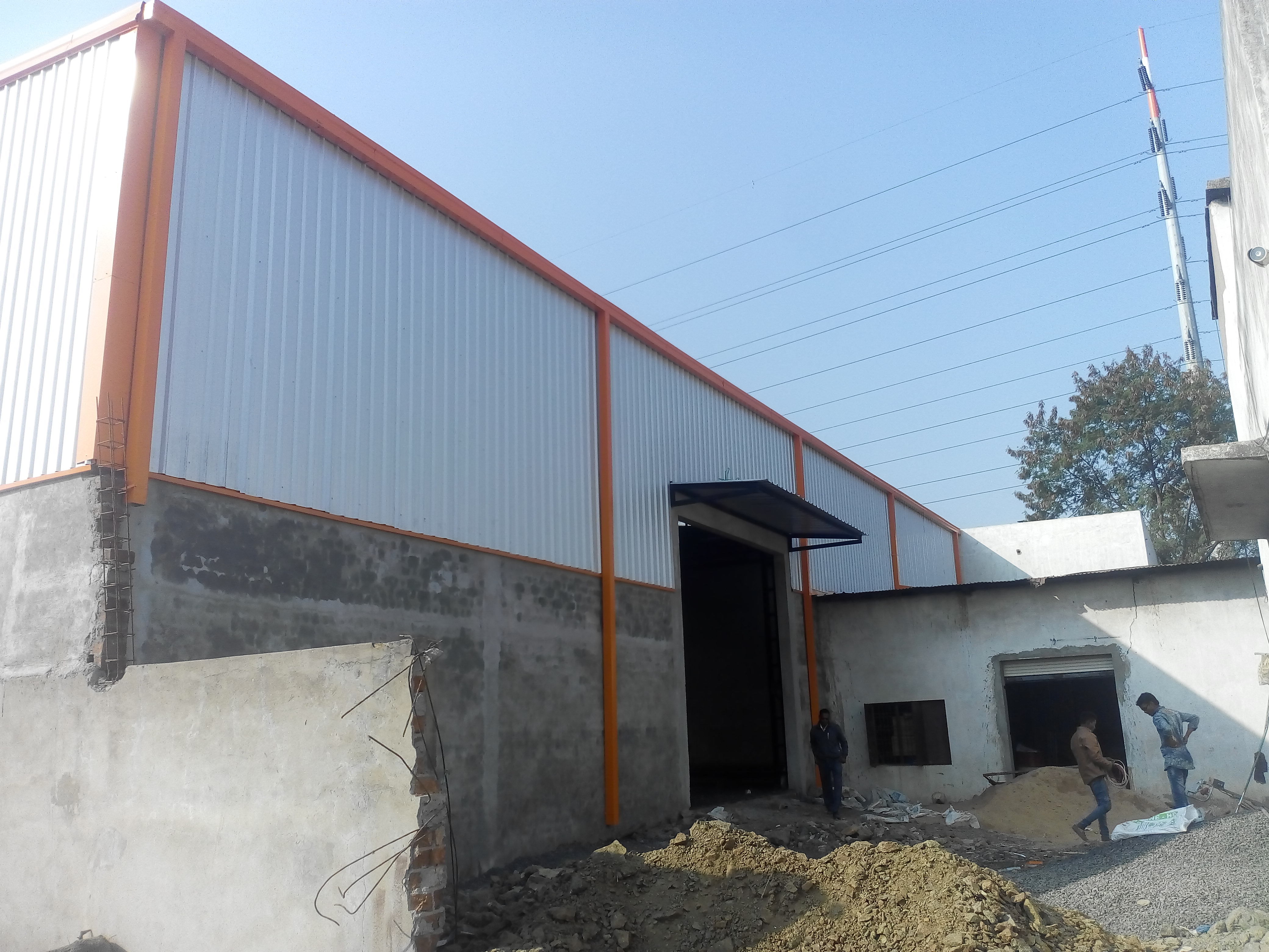 Ms Factory Shed - Steel Structure | Ms Floor Material, Ideal For Warehouse And Workshop