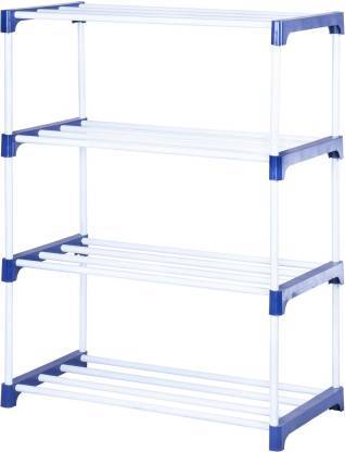 Blue & White 4 Shelf Prakash Rack