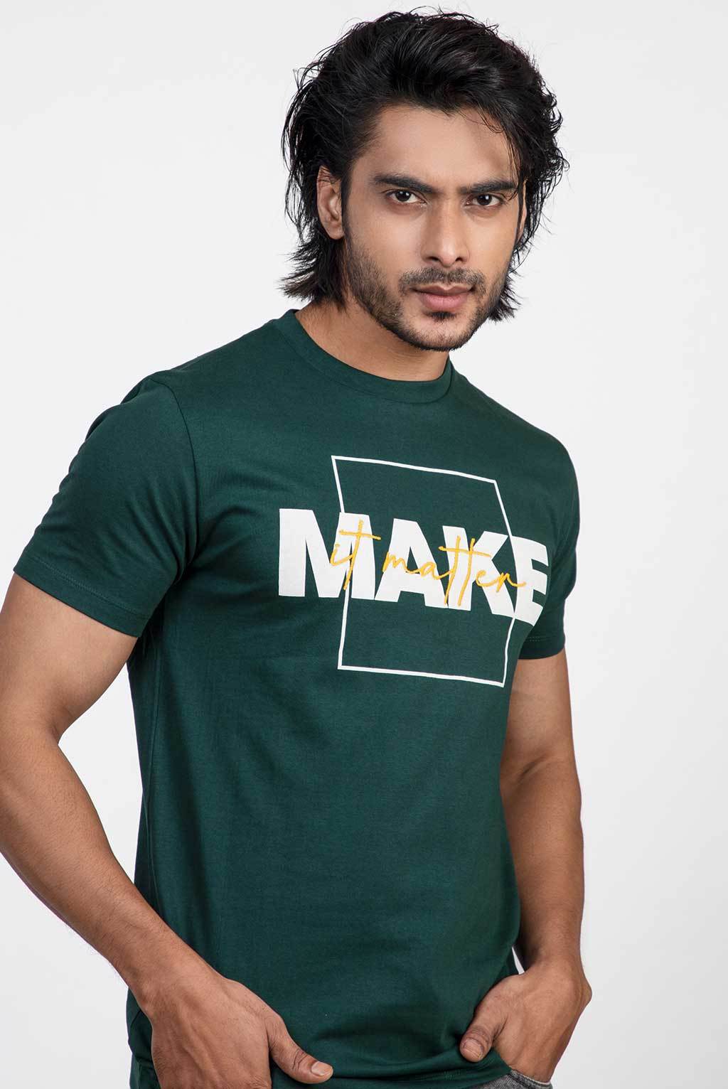 Mens Slim Fit Printed T-shirt