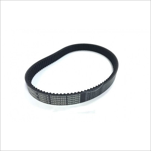 Rubber Variable Speed Belt - V-Shaped, Black, Rubber Material | Teeth Type, Enhanced Flexibility and Low Vibration Control
