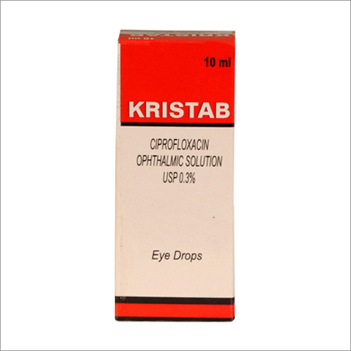 10 मिलीलीटर सिप्रोफ्लोक्सासिन ऑप्थाल्मिक सॉल्यूशन यूएसपी 0.3% सामान्य दवाएं