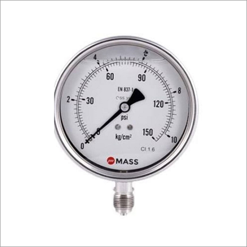 Hydraulic Pressure Gauge - Stainless Steel, Customized Size | Industrial Usage, Durable Design