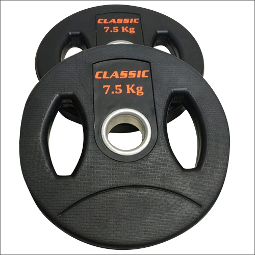 7.5kg Olympic Rubber Coated Plates - Manual Operation, Commercial Use , High-quality Fitness Equipment For Diverse Exercise Types