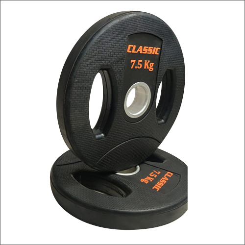 7.5kg Olympic Rubber Coated Plates - Manual Operation, Commercial Use , High-quality Fitness Equipment For Diverse Exercise Types