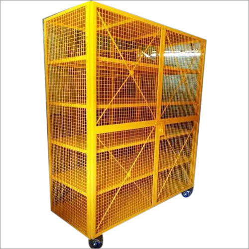 5 Trays Mild Steel Cage Trolley - Application: Warehouse