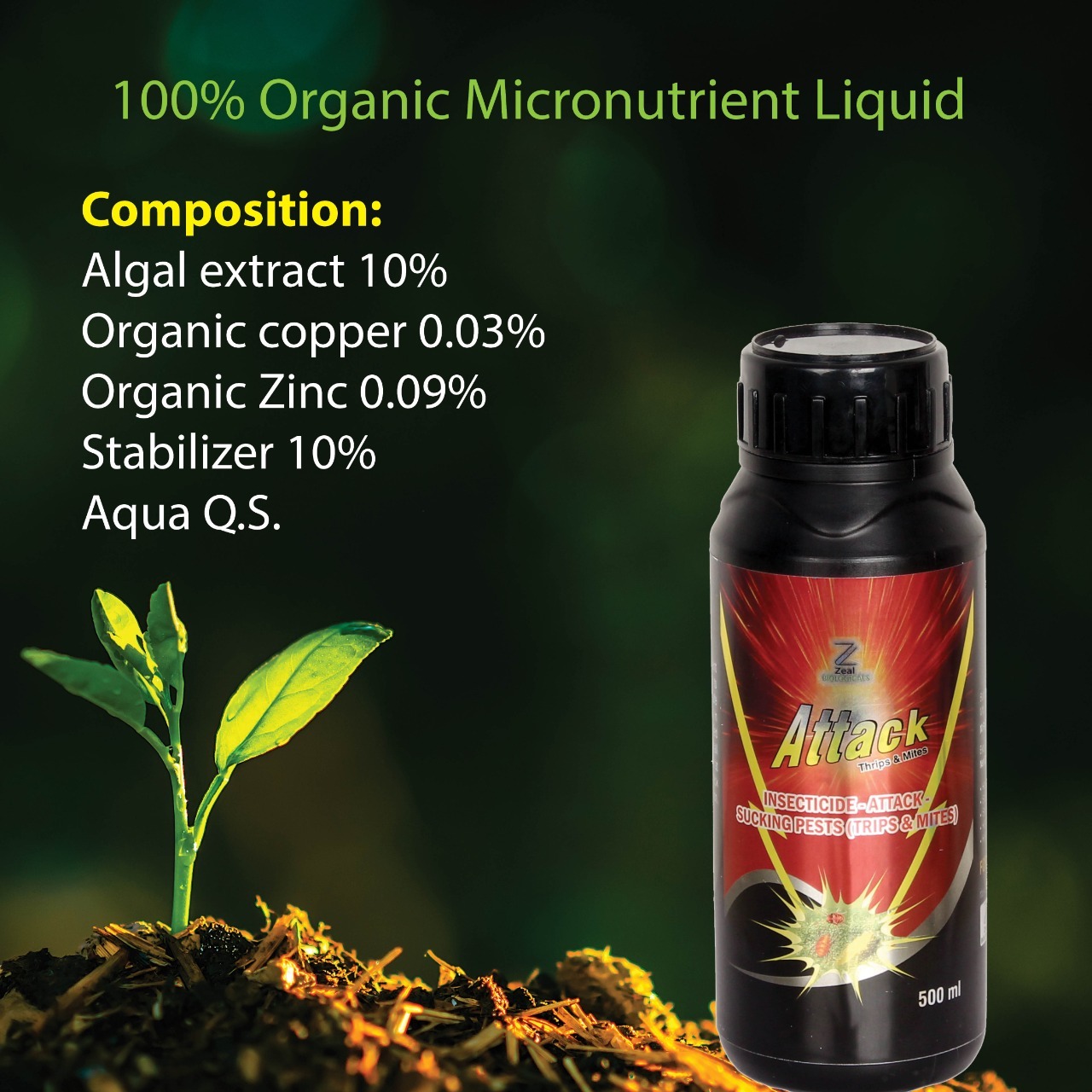 Thrips And Mites Insecticide Attack