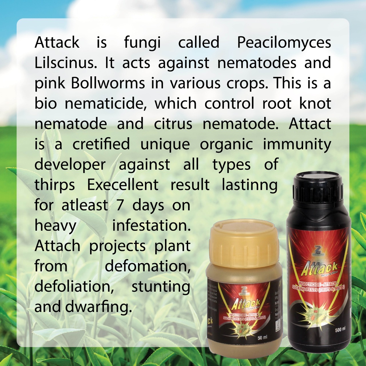 Thrips And Mites Insecticide Attack