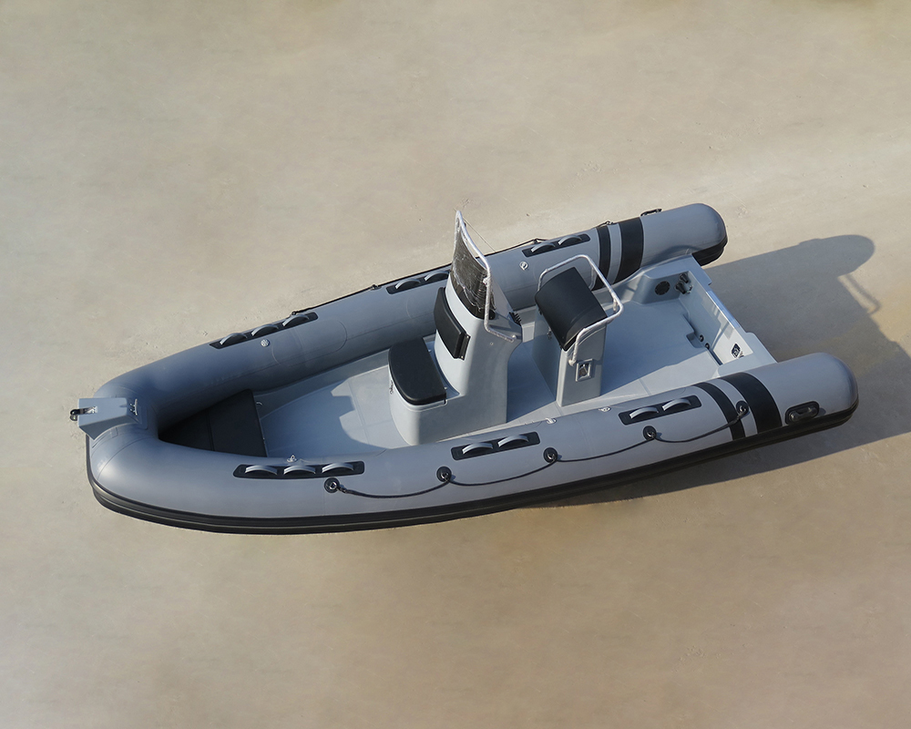 19ft Rigid Hull Inflatable Rib Boat Fiberglass Fishing Boat Rhib Boats Capacity: 800 Kg/day