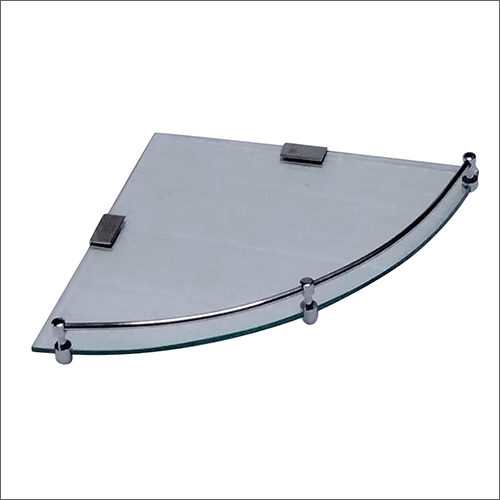 Glass Corner Bathroom Shelf Size: Customized