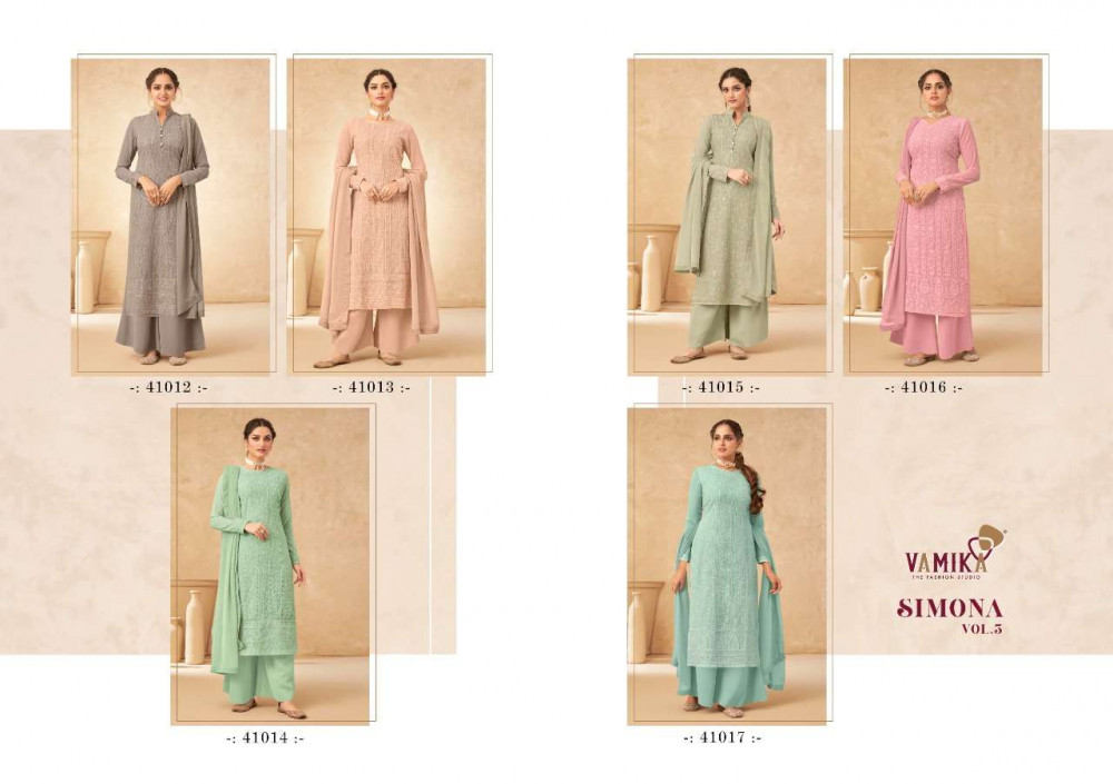 Vamika Simona Vol-3 Georgette Readymade Salwar Kameez Catalog