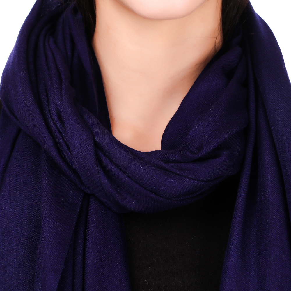 Plane Solid Colors Silk Pashmina