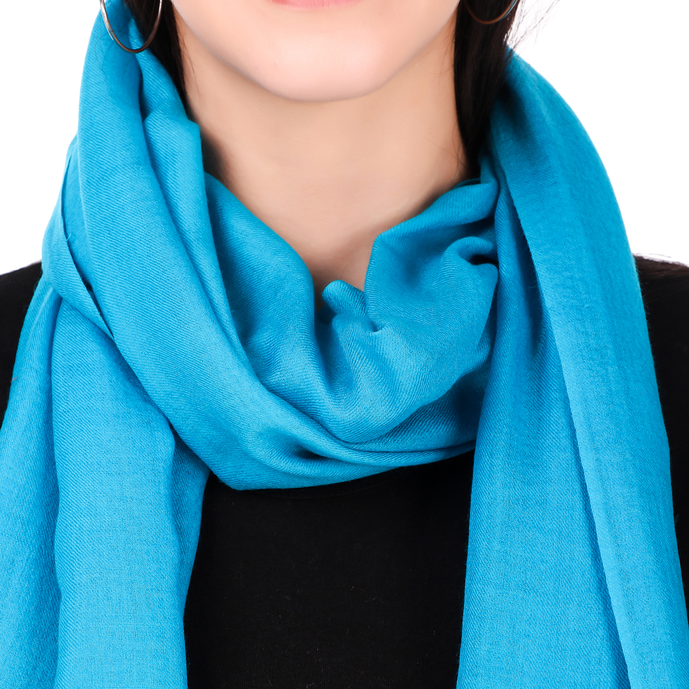 Plane Solid Colors Silk Pashmina