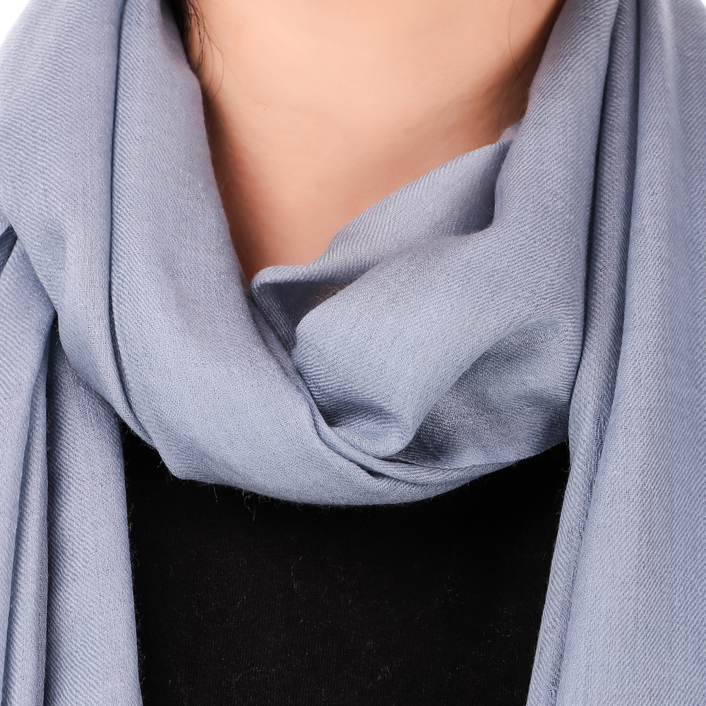 Plane Solid Colors Silk Pashmina