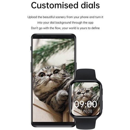 Gw67 Plus Series 7 Black Smart Watch Gender: Men