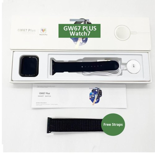 Gw67 Plus Series 7 Black Smart Watch Gender: Men