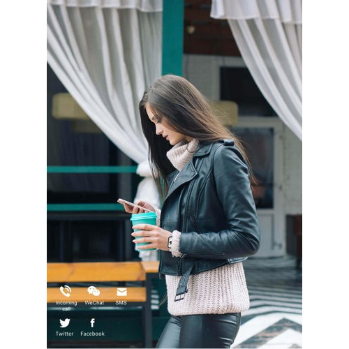 Round Gazzify Sx Silver Smart Watch