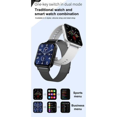 Round Gazzify Sx Silver Smart Watch